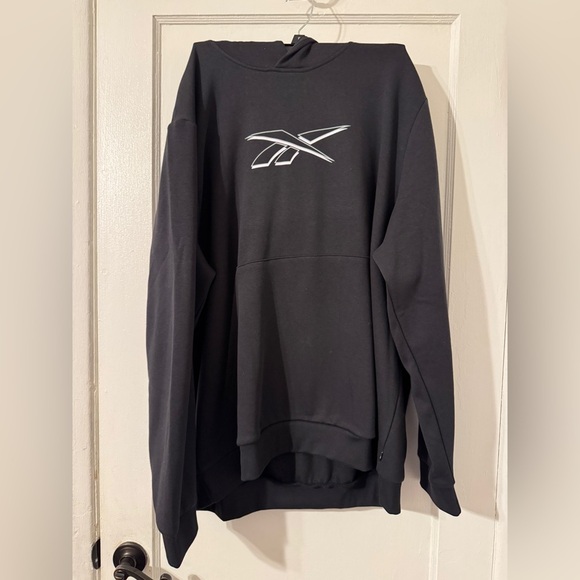 Reebok Men Black Hoodie Sz 2x NWT - Picture 1 of 5